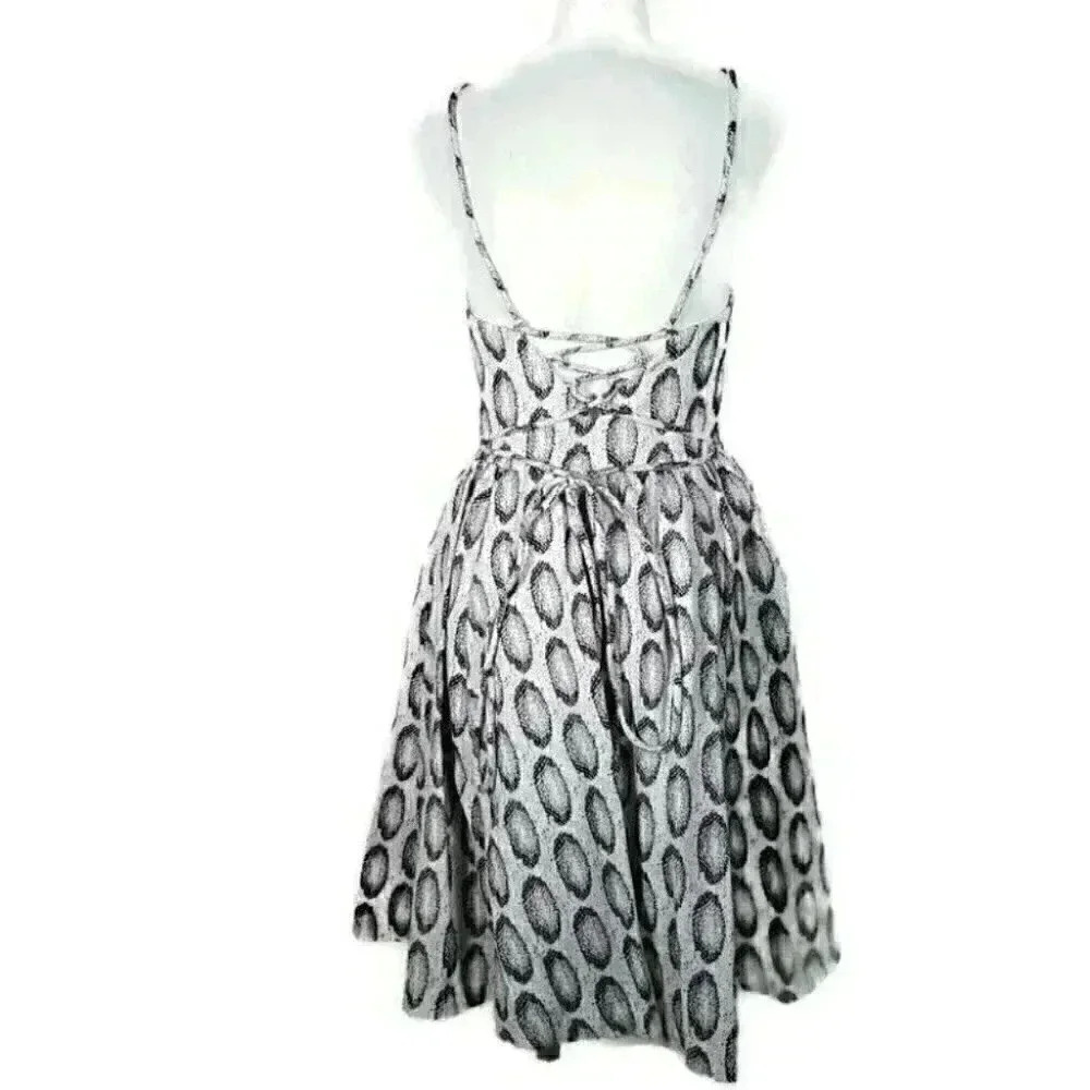 Banana Republic Dress Heritage Print Lace Up from Heritage Collection Size 4 - Picture 6 of 8